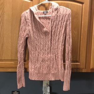 Long sleeve hooded sweater